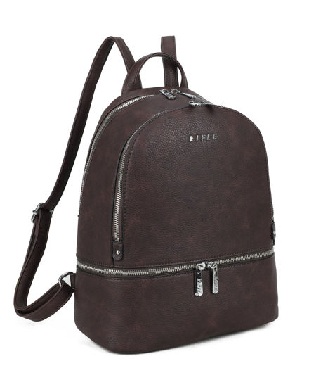 Immagine di ZAINO GRANDE ECOPELLE 2ZIP+FONDO ZIP