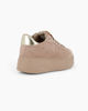 Immagine di MISS GLOBO - Sneakers taupe scamosciata con lacci e applicazione gioiello