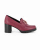 Immagine di MISS GLOBO - Mocassino bordeaux con morsetto e sottopiede in memory soft, tacco 7CM