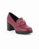 Immagine di MISS GLOBO - Mocassino bordeaux con morsetto e sottopiede in memory soft, tacco 7CM