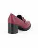 Immagine di MISS GLOBO - Mocassino bordeaux con morsetto e sottopiede in memory soft, tacco 7CM