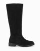 Immagine di MISS GLOBO - Stivale nero scamosciato con zip laterale, tacco 3CM