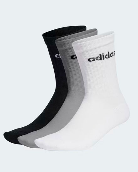Immagine di ADIDAS - CALZE LINEAR CUSHIONED (3 PAIA)BIANCHE, NERE E GRIGIE - IC1302