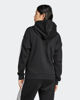 Immagine di ADIDAS - FELPA DONNA FULL ZIP CON CAPPUCCIO NERA ESSENTIALS 3- STRIPES FELPATA -JE1283