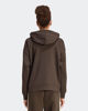 Immagine di ADIDAS - FELPA DONNA FULL ZIP CON CAPPUCCIO MARRONE ESSENTIALS 3- STRIPES - KX0784