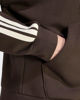 Immagine di ADIDAS - FELPA DONNA FULL ZIP CON CAPPUCCIO MARRONE ESSENTIALS 3- STRIPES - KX0784