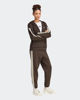 Immagine di ADIDAS - FELPA DONNA FULL ZIP CON CAPPUCCIO MARRONE ESSENTIALS 3- STRIPES - KX0784