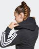Immagine di ADIDAS - FELPA FULL ZIP CON CAPPUCCIO JUNIOR ( 7-15 ANNI)  ESSENTIALS NERA CON 3 BANDE BIANCHE , JJ0956