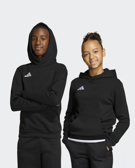 Immagine di ADIDAS - FELPA JUNIOR (9-16 ANNI) CON CAPPUCCIO ENTRADA 26 NERA,  JZ6569
