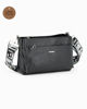 Immagine di NARDINI - Borsa nera due scomparti zip e tasca frontale con zip VERA PELLE - MADE IN ITALY