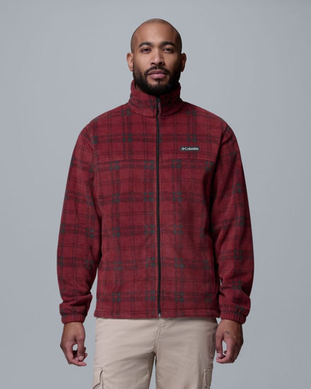 Immagine di COLUMBIA -GIACCA IN PILE FULL ZIP FANTASIA STEENS MOUNTAIN™  BORDEAUX CON DETTAGLI NERI DA UOMO, 1478231_632
