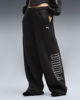 Immagine di PUMA - PANTALONE TUTA OVERSIZED FIT STREET GLAM  NERO DA DONNA, 636652-01