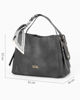 Immagine di BORSA MEDIA A SPALLA CON FOULARD