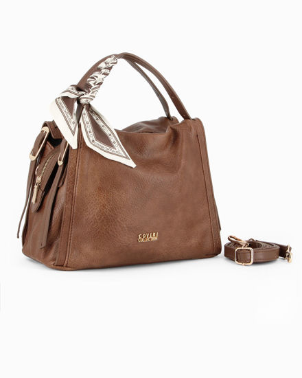 Immagine di BORSA MEDIA A SPALLA CON FOULARD