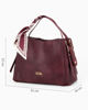 Immagine di BORSA MEDIA A SPALLA CON FOULARD