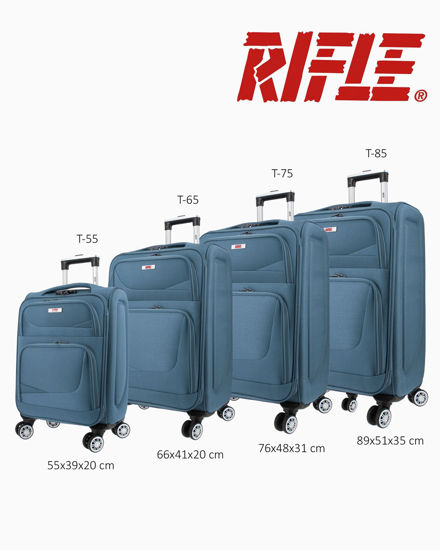 Immagine di RIFLE - TROLLEY JEANS IN TESSUTO CON DOPPIA TASCA FRONTALE E 4 RUOTE