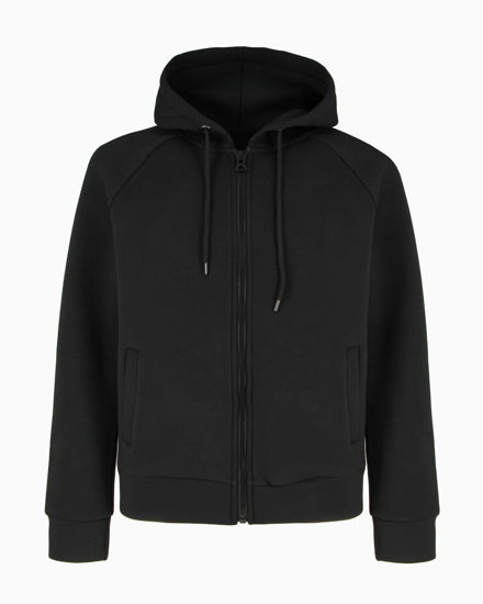 Immagine di YELLOW DOG - Giubbino in neoprene nero con zip intera e cappuccio