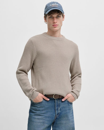 Immagine di JACK&JONES - Maglia manica lunga Edover knit crew beige