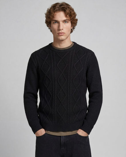 Immagine di JACK&JONES - Maglia manica lunga Ebluka nera
