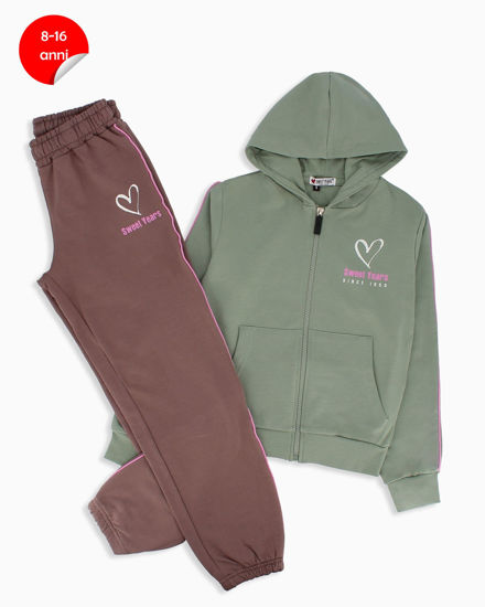 Immagine di GIRL TUTA FULL ZIP CON CAPPUCCIO