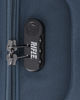 Immagine di RIFLE - TROLLEY BLU NAVY IN TESSUTO CON DOPPIA TASCA FRONTALE E 4 RUOTE