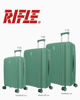 Immagine di RIFLE - TROLLEY VERDE IN PP 4 RUOTE CON COMBINAZIONE TSA