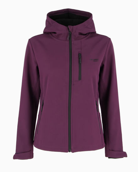 Immagine di GIUBBINO C/CAPP.SOFTSHELL ALBA PURPLE