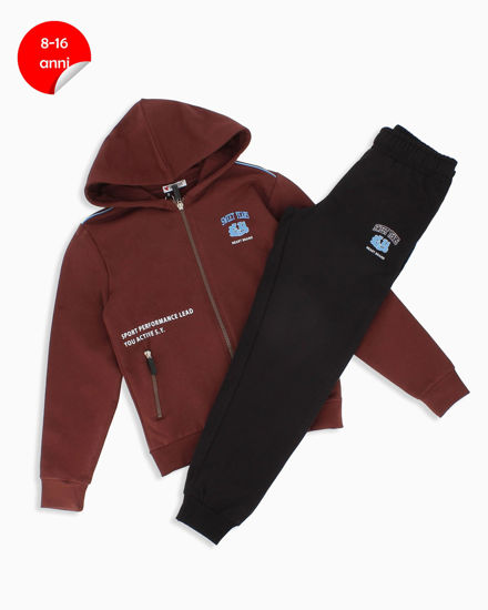 Immagine di BOY TUTA FULL ZIP CON CAPPUCCIO