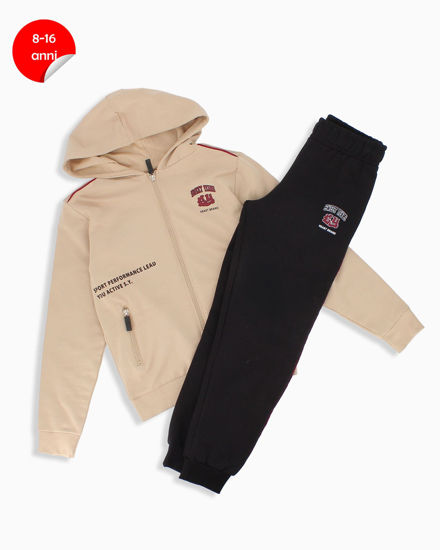 Immagine di BOY TUTA FULL ZIP CON CAPPUCCIO