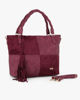 Immagine di BORSA A SPALLA MANICO INTRE.PATCHW.SUEDE