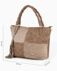 Immagine di BORSA A SPALLA MANICO INTRE.PATCHW.SUEDE