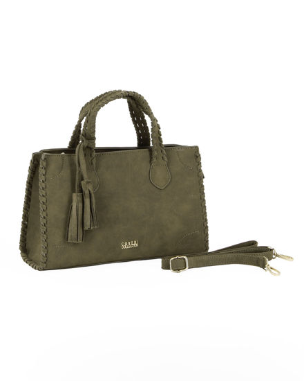 Immagine di BORSA A MANO 2MAN+BORDO INTRECC.C/CHARM