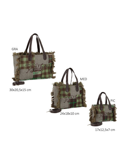 Immagine di BORSA PATCH CON FRANGE