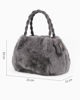 Immagine di BORSA IN PELLICCIA C/2MAN.INTRECCIATI