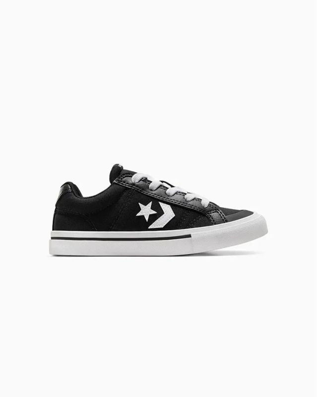 CONVERSE SCARPA SPORT CASUAL OX NERA E BIANCA  A12625C numerata 28-35
