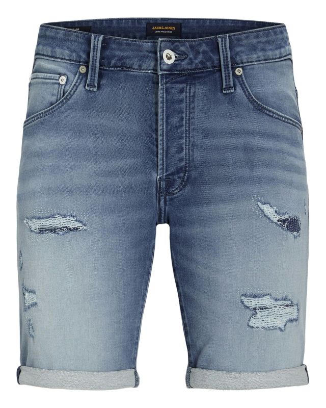 JACK&JONES - Bermuda jeans Rick blue denim