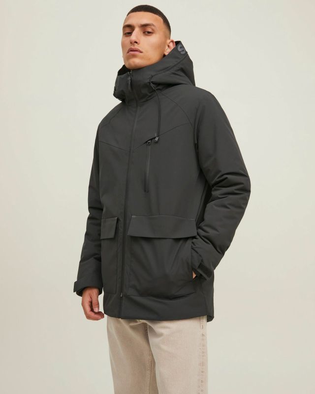 JACK&JONES - GIUBBINO PARKA UOMO NERO