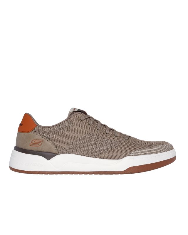 SKECHERS - CORLISS - DORSET- Sneakers taupe con tomaia in maglia