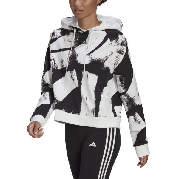 SWEAT C/CAPP.AOP HD SWT BLACK-BLACK