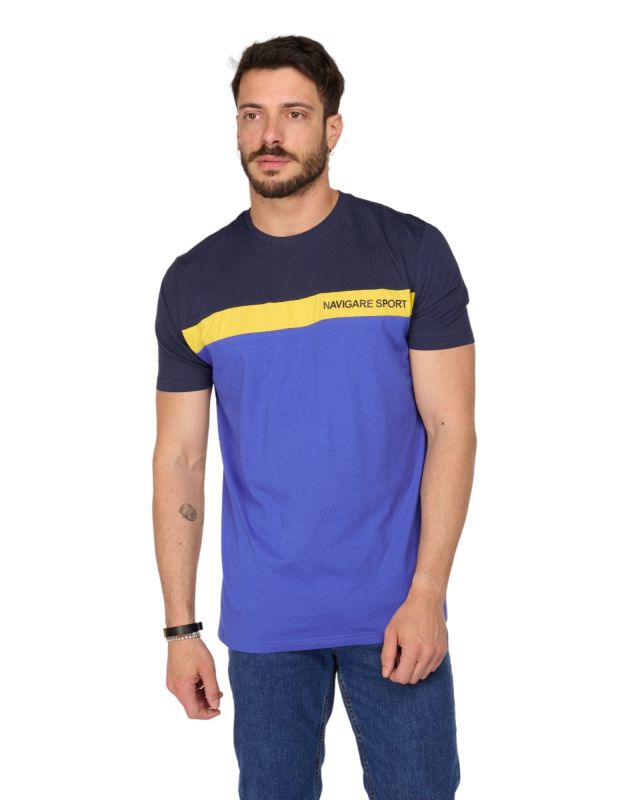 UOMO TSHIRT MANICA CORTA BICOLORE
