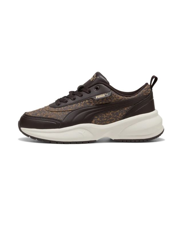 PUMA - SNEAKERS CILIA 2 MODE FELINE MARRONE CON DETTAGLI MACULATI DA DONNA, 408225-02