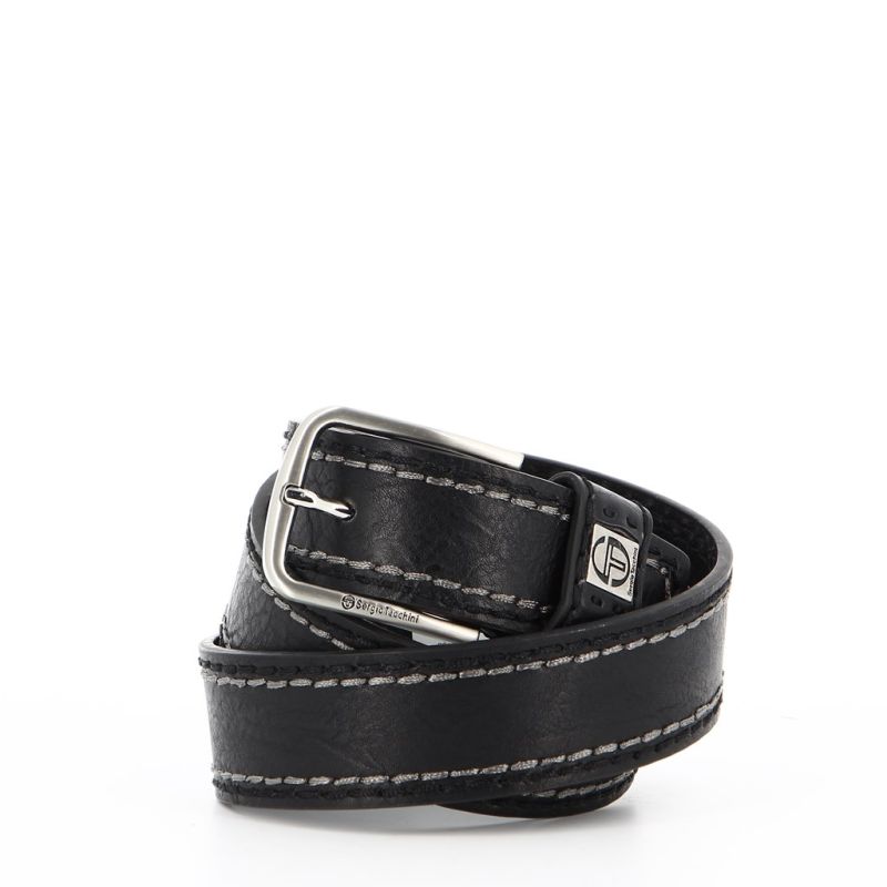 SERGIO TACCHINI - Cinta Nero con fibbia nickel free