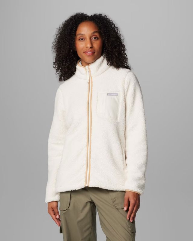 COLUMBIA - GIACCA PILE IN SHERPA BIANCA DA DONNA WEST BEND CHALK