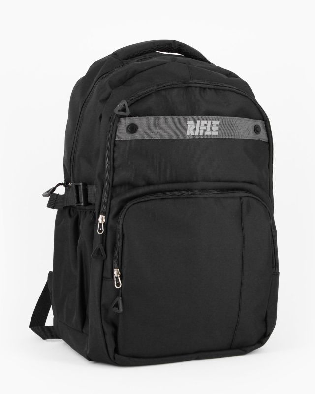 RIFLE - Zaino nero da trekking multitask