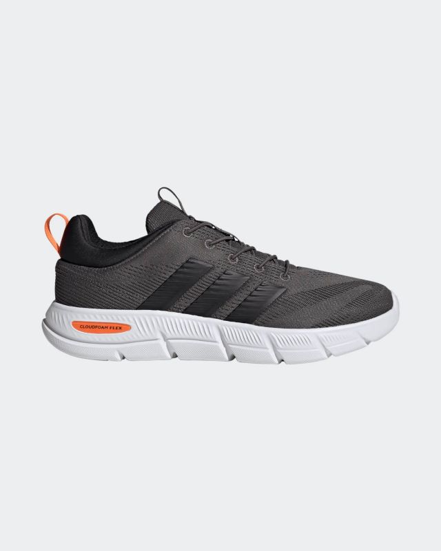 ADIDAS - SCARPA GRIGIA CLOUDFOAM FLEX ELASTIC LACES WIDE FIT DA UOMO - KK3486