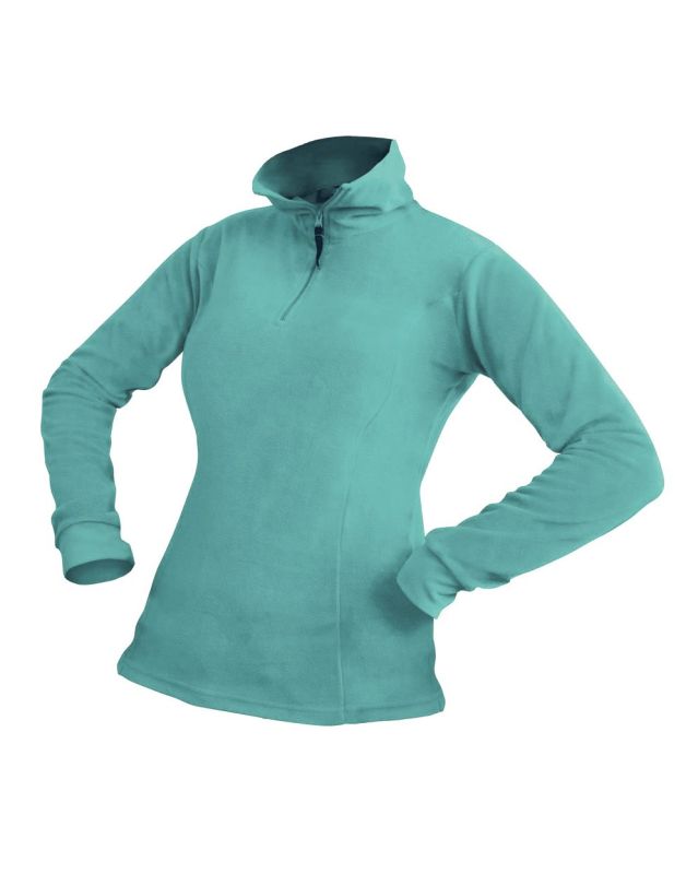 ON SPIRIT - MICROPILE DONNA  MEZZA ZIP TURCHESE -  ERICA