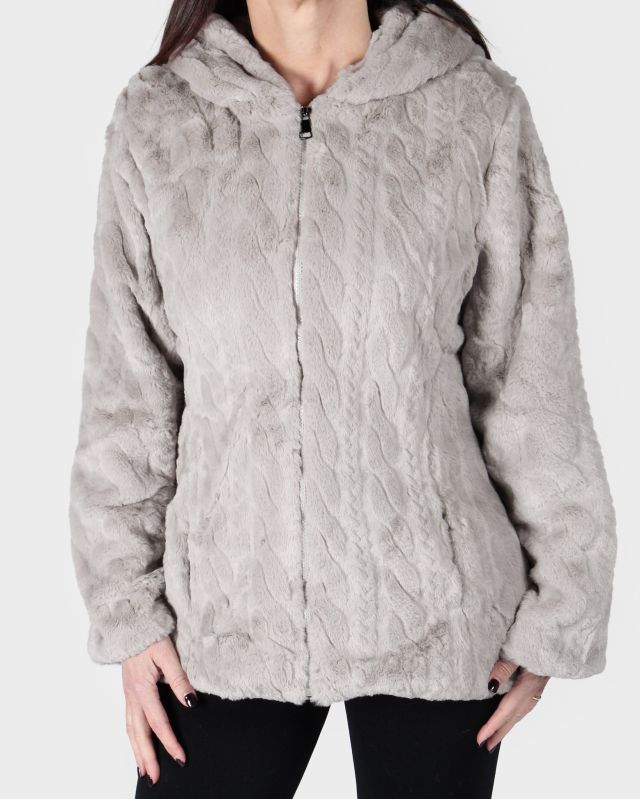 PELLICCETTA FULL ZIP CON CAPPUCCIO