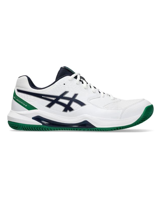 ASICS - SNEAKERS DA UOMO GEL-DEDICATE 8 CLAY BIANCA, BLU SCURO E VERDE - 1041A448-105