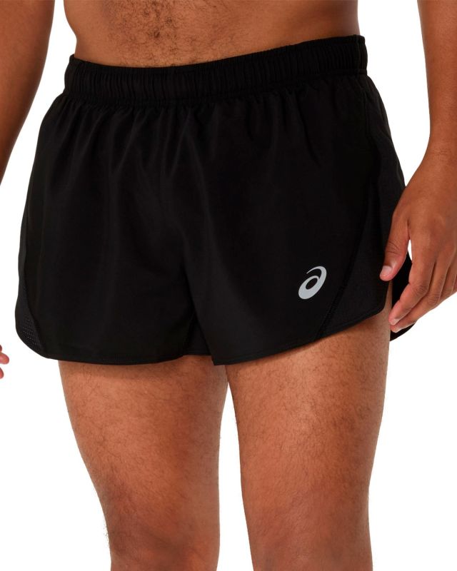 ASICS - PANTALONCINI UOMO NERI CORE SPLIT, 2011D222-001