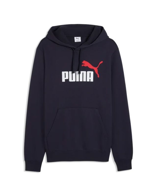 PUMA - FELPA CON CAPPUCCIO ESSENTIAL 2 COLOR N.1 LOGO BLU  DA UOMO, 684712-19